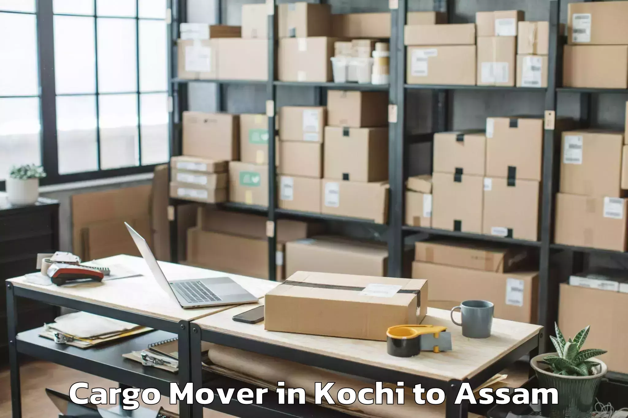 Book Kochi to Dibrugarh Cargo Mover Online